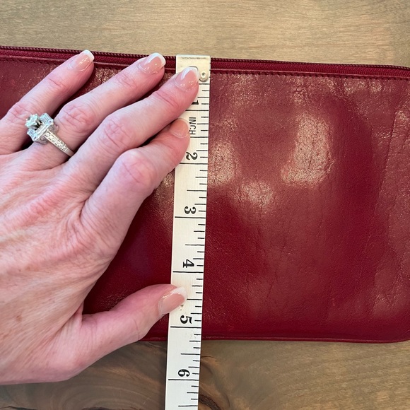 HOBO Brand Red Leather Wristlet - Picture 7 of 16